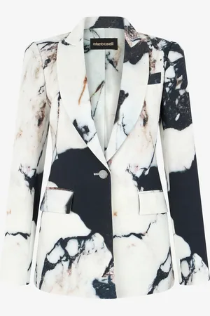 Roberto Cavalli Blazer Con Estampado Marble