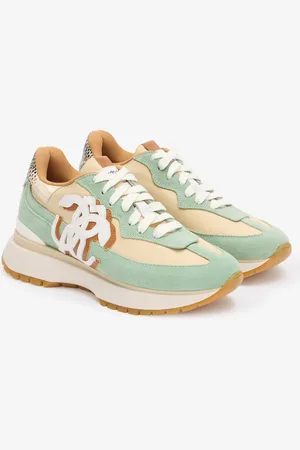 Roberto Cavalli Sneakers with Contrasting Back and Mirror Snake Monogram