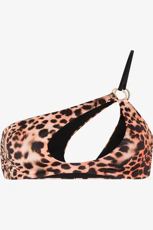 Roberto Cavalli Top de Bikini Estampado Murena