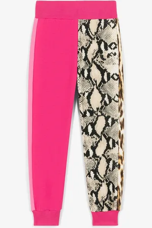 Roberto Cavalli Python And Ocelot-Print Sweatpants