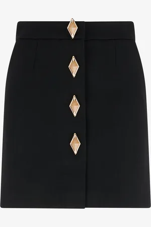 Roberto Cavalli Minifalda Con Botones Joya