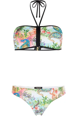 Roberto Cavalli Botanical-Print Bikini