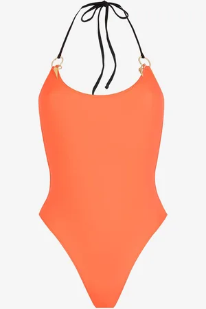 Roberto Cavalli Bañador Tiger Tooth con cuello halter