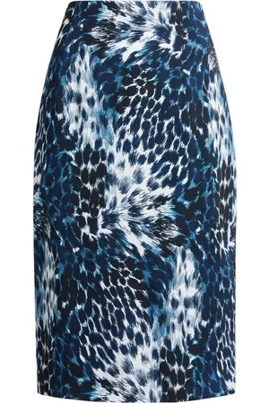Roberto Cavalli Leopard-print fitted skirt