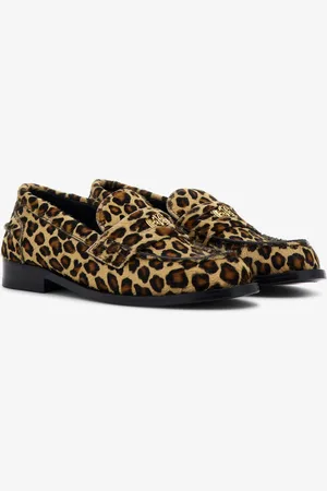 Roberto Cavalli Jaguar Print Mocassins