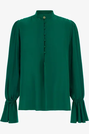 Roberto Cavalli Mandarin collar Blouse