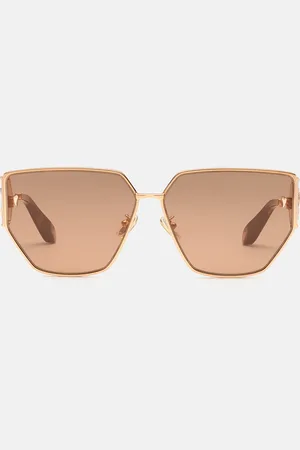 Roberto Cavalli Sunglasses with wide shape front, metal fangs embellishment