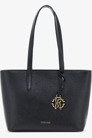 Roberto Cavalli Bolso shopper de piel con dije RC