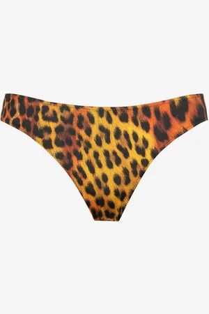 Roberto Cavalli Braga de bikini con estampado Jaguar