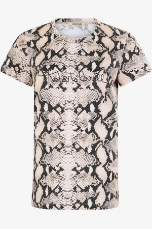Roberto Cavalli Camiseta Con Estampado De Pitón