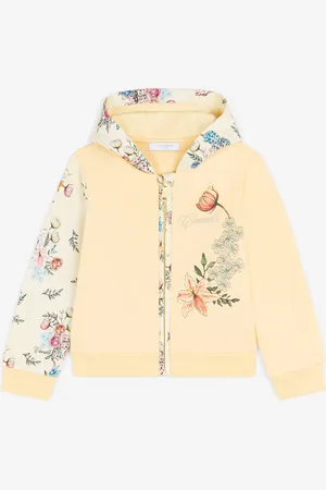 Roberto Cavalli Chaqueta con capucha y estampado Flower