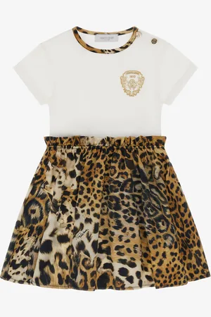 Roberto Cavalli Vestido estampado de leopardo