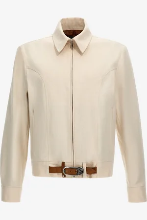 Roberto Cavalli Cotton Jacket with Buckle