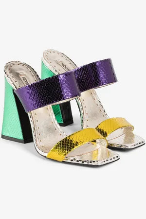 Roberto Cavalli Sandalias con efecto de piel de serpiente
