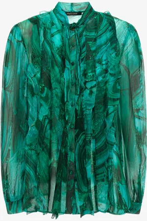 Roberto Cavalli Blusa con Estampado Malachite