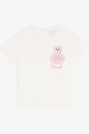 Roberto Cavalli Camiseta de algodón con bordado Teddy Bear