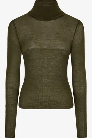 Roberto Cavalli Jersey De Cuello Alto En Mezcla De Lana Y Seda