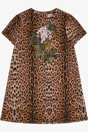 Roberto Cavalli Jaguar Skin print dress