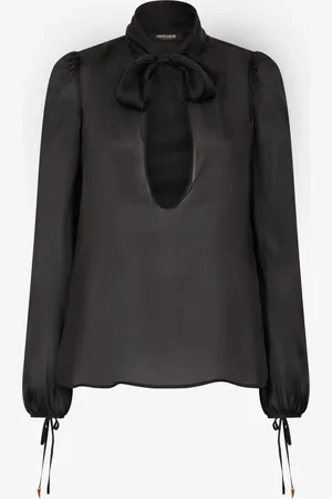 Roberto Cavalli Camisa con lazo y abertura