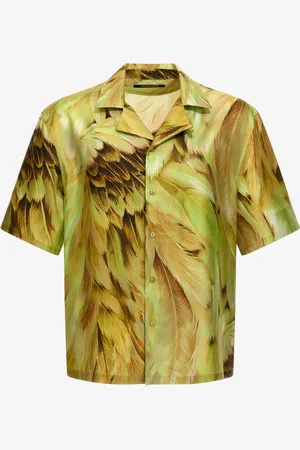 Roberto Cavalli Camisa con estampado Plumange