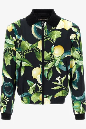Roberto Cavalli Bomber with Lemon print