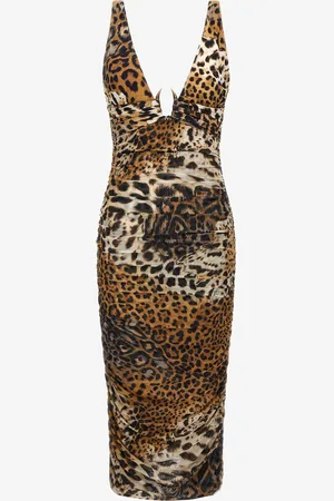 Roberto Cavalli Jaguar Skin print dress