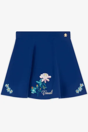 Roberto Cavalli Falda con bordado Floral