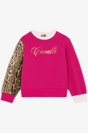 Roberto Cavalli Ocelot And Logo-Print Sweatshirt