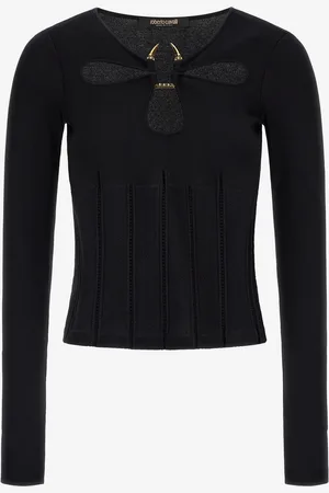 Roberto Cavalli Top con Detalle Fang