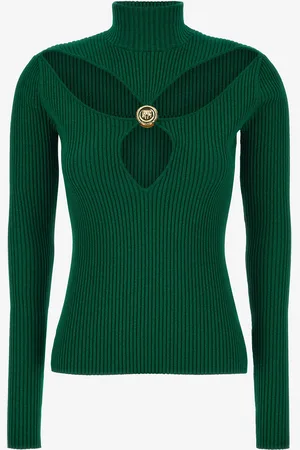 Roberto Cavalli Just Cavalli Ribbed Lurex Pullover