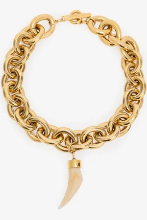 Roberto Cavalli Collar con colgante de colmillo
