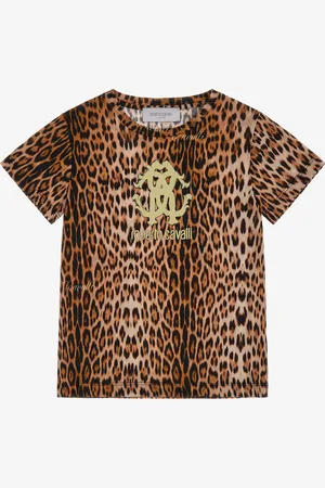 Roberto Cavalli Jaguar Skin printed t-shirt