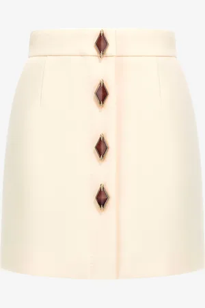 Roberto Cavalli Skirt with jewels buttons