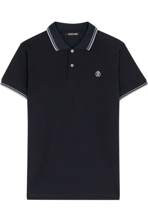 Roberto Cavalli RC Monogram-Embroidered Polo Shirt
