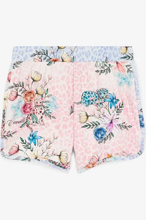 Roberto Cavalli Pantalón corto con estampados Jaguar y Flower