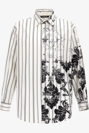 Roberto Cavalli Camisa de seda con estampado Broccato