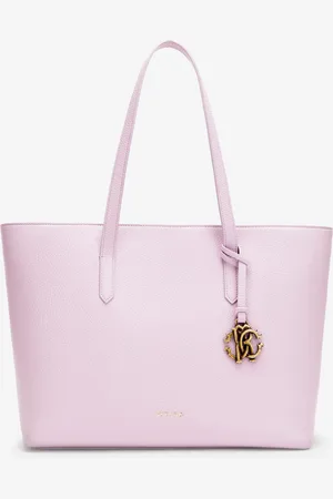 Roberto Cavalli Bolso shopper de piel con dije RC