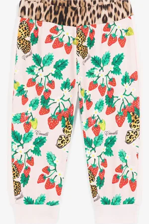 Roberto Cavalli Pantalón de chándal con estampados Strawberry y Butterfly
