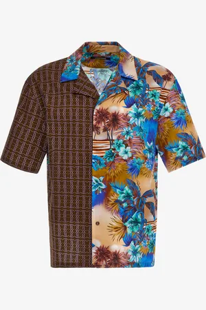 Roberto Cavalli Short-sleeve shirt with Hawaii print