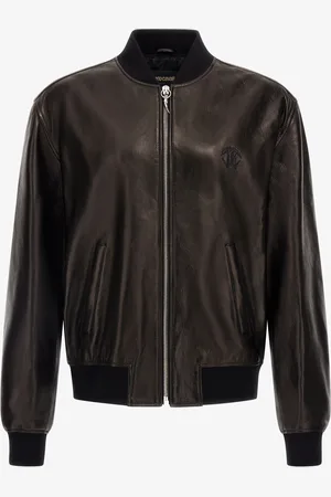 Roberto Cavalli Cazadora bomber de cuero