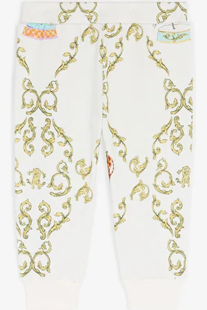 Roberto Cavalli Pantalón de deporte de algodón con estampado Filigree
