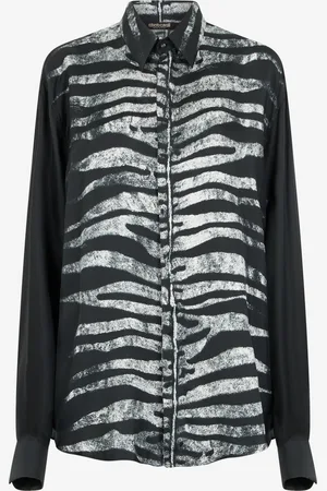 Roberto Cavalli Camisa con estampado cebra