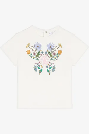 Roberto Cavalli Camiseta de algodón con monograma RC y estampado Flower