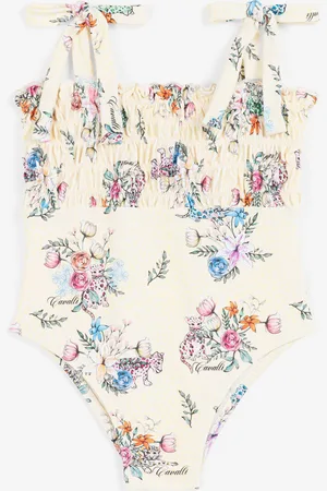 Roberto Cavalli Bañador con estampados Jaguar y Flower