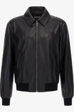 Roberto Cavalli Cazadora bomber de cuero