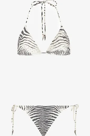 Roberto Cavalli Bikini con estampado cebra