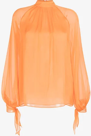Roberto Cavalli Blusa de seda semitransparente
