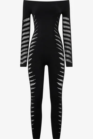 Roberto Cavalli Mono con motivo cebra calado