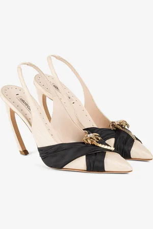 Roberto Cavalli Zapatos de tacón Tiger-Tooth con tira trasera