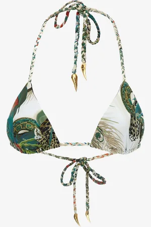 Roberto Cavalli Triangle bikini with Jungle print